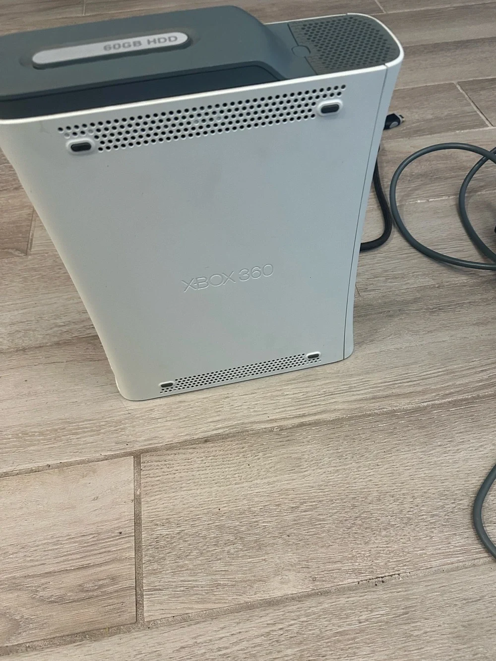 VTG Microsoft Xbox 360 Console w/ Extra Hard Drive & Transfer Cable